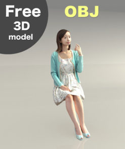 無料3d人物モデル 091 Obj Ddd