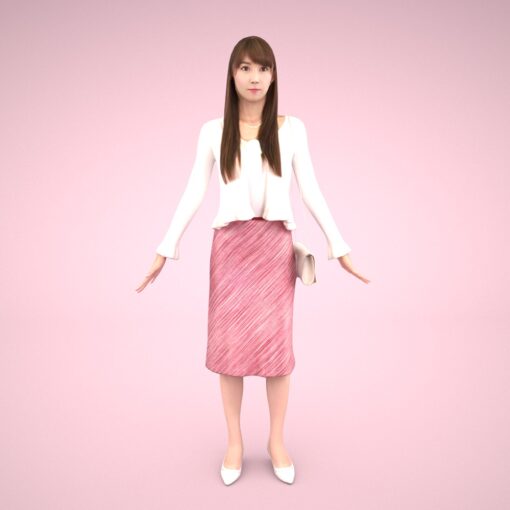 animation-3Dmodel-People-japan-casualwoman