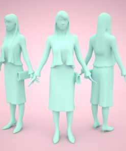animation-3Dmodel-People-japan-casualwoman