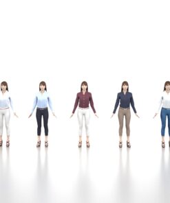 Animation-3Dmodel-Human-Asian-casual