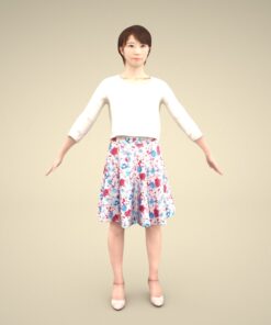 3Dmodel-PEOPLE-asian-casual-apose