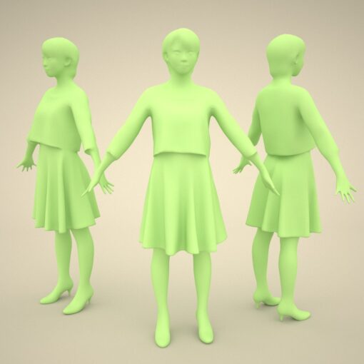 3Dmodel-PEOPLE-asian-casual-giral