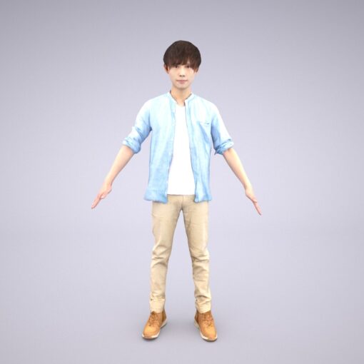 Animation-3Dmodel-Human-Asian-casual-china