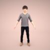 animation-3Dmodel-Human-asian-casual-male