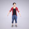 Animation-3Dmodel-Human-Asian-casual-china-man