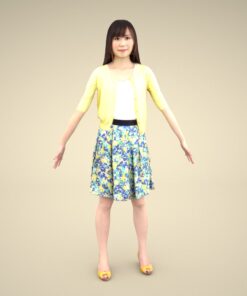 3Dmodel-PEOPLE-asian-casual-female-cute