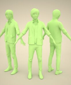 3Dmodel-PEOPLE-asian-casual-model
