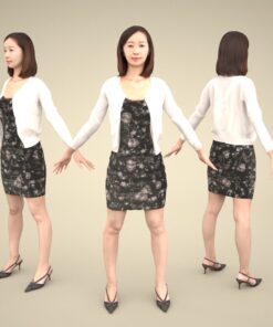 3Dmodel-PEOPLE-asian-casual-apose-female