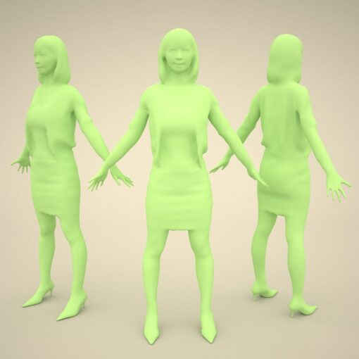3Dmodel-PEOPLE-asian-casual-rendering