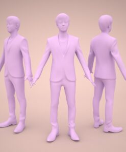 animation-3Dmodel-Human-asian-casual-mesh