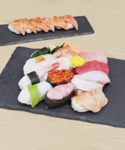 寿司フリー3Dモデル-寿司にぎりセット2
