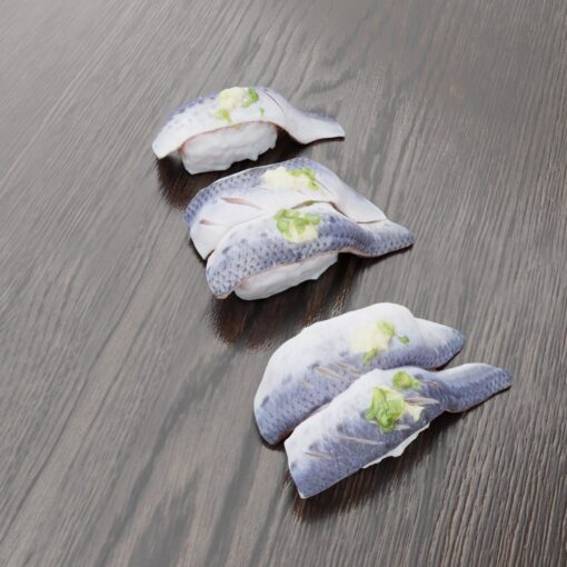 寿司フリー3Dモデル-イワシ寿司