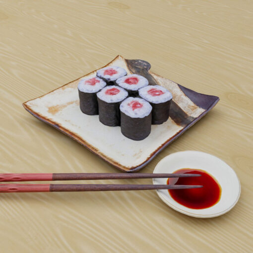 寿司フリー3Dモデル-鉄火巻き寿司
