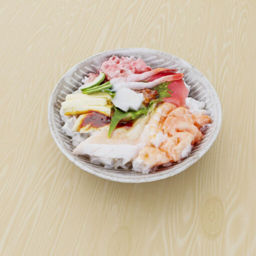 寿司フリー3Dモデル-寿司丼