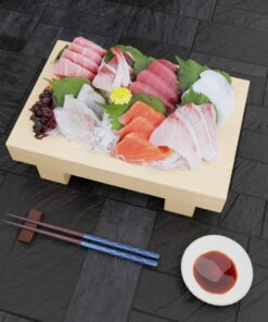 3Dモデル-寿司盛台