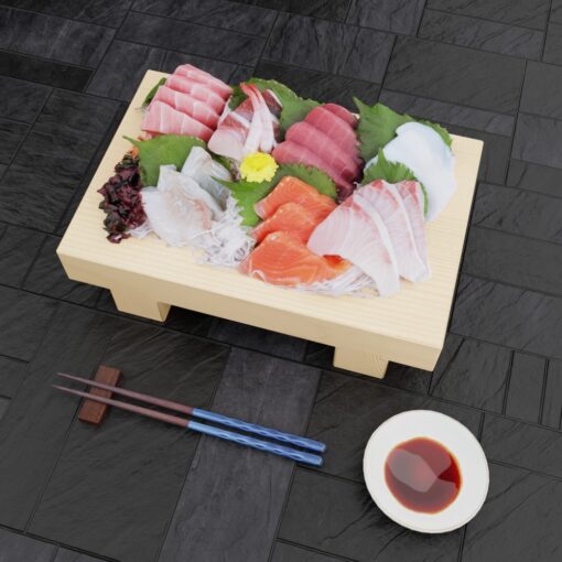 寿司フリー3Dモデル-刺身大盛り