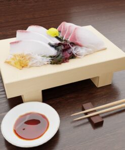 寿司フリー3Dモデル-刺身ブリ