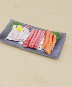 寿司フリー3Dモデル-葉と刺身3色
