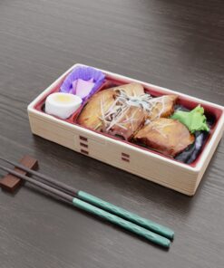和食フリー3Dモデル-お高い角煮弁当