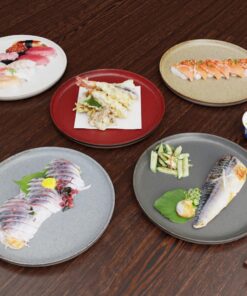 3Dモデル-プレート-和食-寿司-味の刺身-さば-寿司3D素材