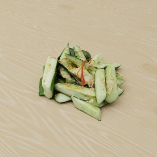 和食フリー3Dモデル-南蛮きゅうり