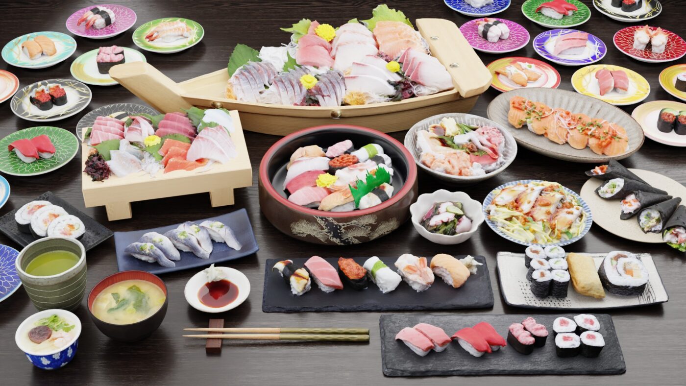 Sushi-free3Dmodels-寿司3Dフリーモデル