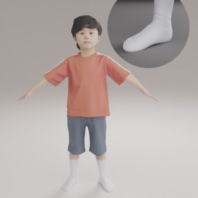 3Dモデル子供素材-男の子
