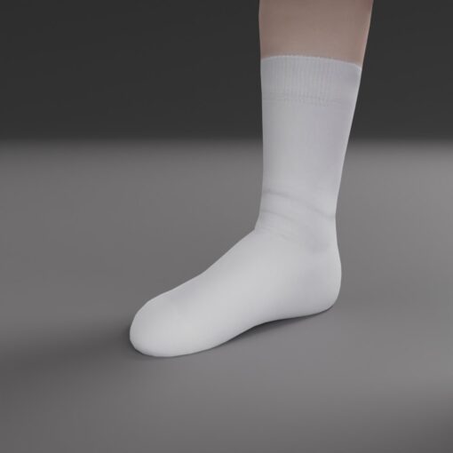 靴下を履いた男の子3Dモデル素材