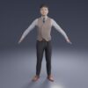 ビジネス男性3Dモデル素材