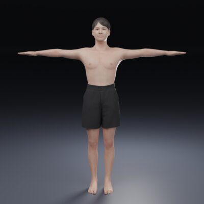無料男性3Dモデル日本人