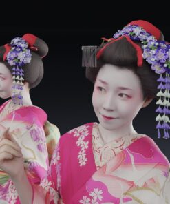 japanese-kimono-sensu-blender-3dmodel-female