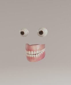 目と歯の3Dモデル素材