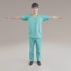 医師3Dモデル素材-医者-医療