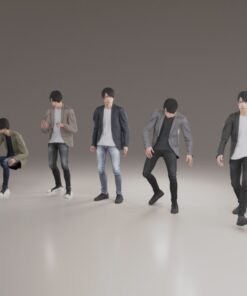 mixamo-Animations-ミクサモでアニメーションする日本人3d素材