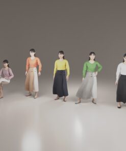 体のアニメーション3D人体モデル