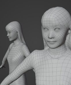 日本人女性3Dモデル素材ダウンロード